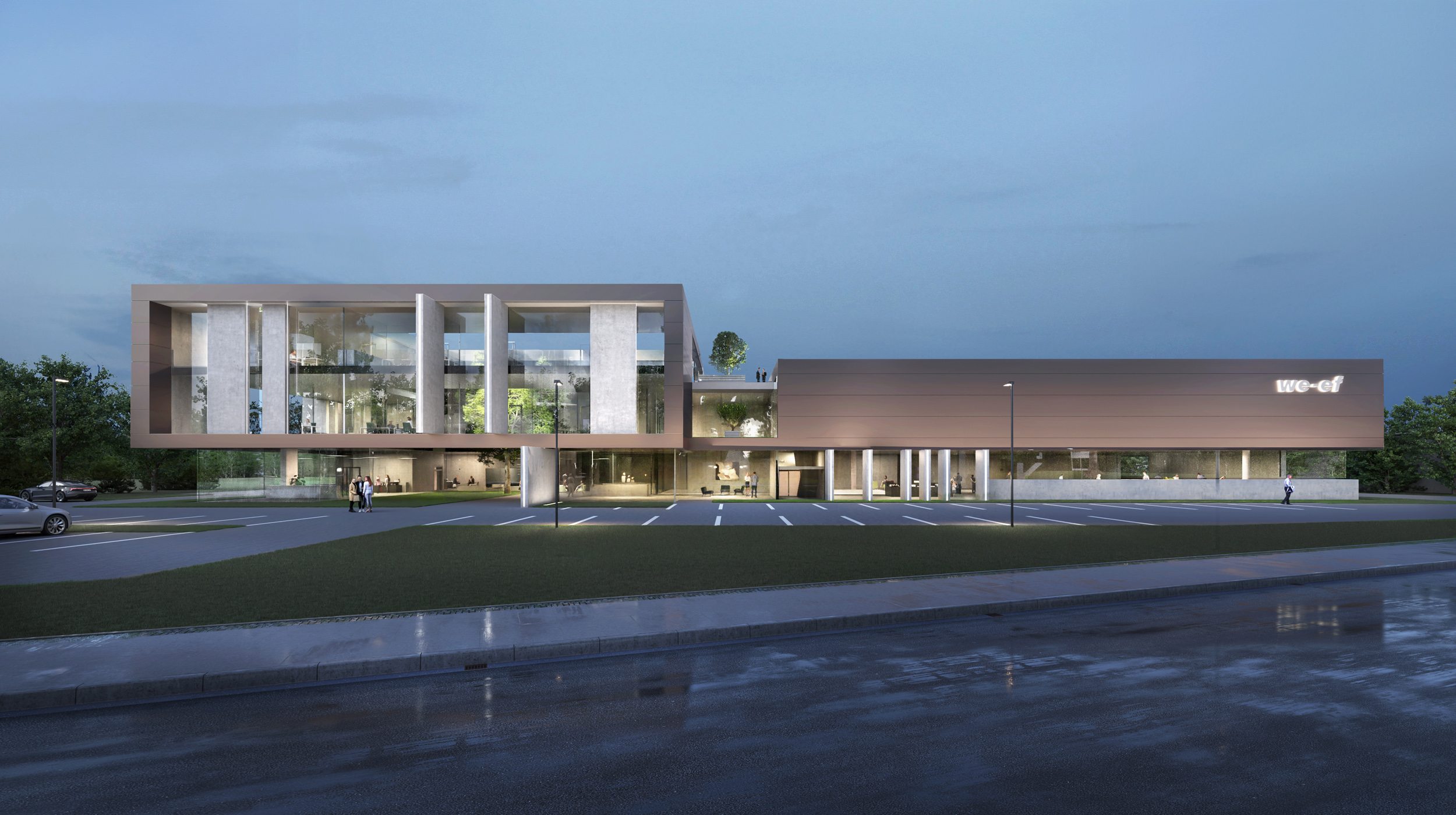 Neubau Headquarter Firma WE-EF Leuchten Bispingen